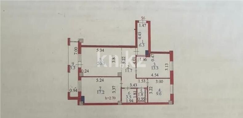 Продажа 3-комнатной квартиры, 86.7 м² - Продажа квартир в кирпичном доме в Казахстане - страница 341 фото 8 из 8