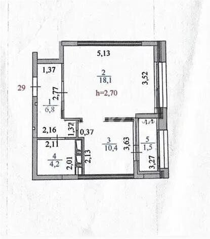 Продажа 1-комнатной квартиры, 41 м² - Продажа однокомнатных квартир от собственников в Казахстане - страница 78 фото 4 из 4