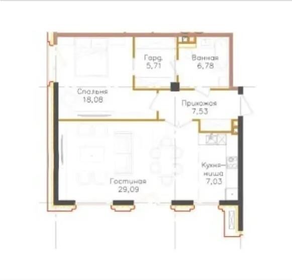 Продажа 2-комнатной квартиры, 74.2 м² - Продажа двухкомнатных квартир в Медеуском р-не Алматы - страница 13 фото 1 из 1