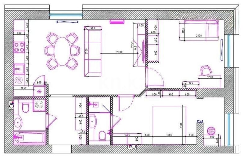 Продажа 3-комнатной квартиры, 73.26 м² - Продажа трехкомнатных квартир в р-не Есиль Астаны фото 1 из 1
