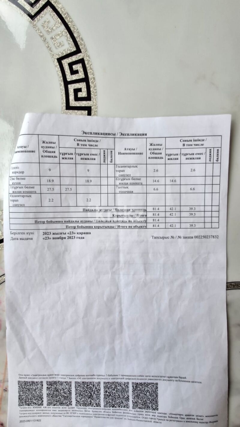 Продажа 2-комнатной квартиры, 81.4 м² - Продажа двухкомнатных квартир в Уральске фото 4 из 20
