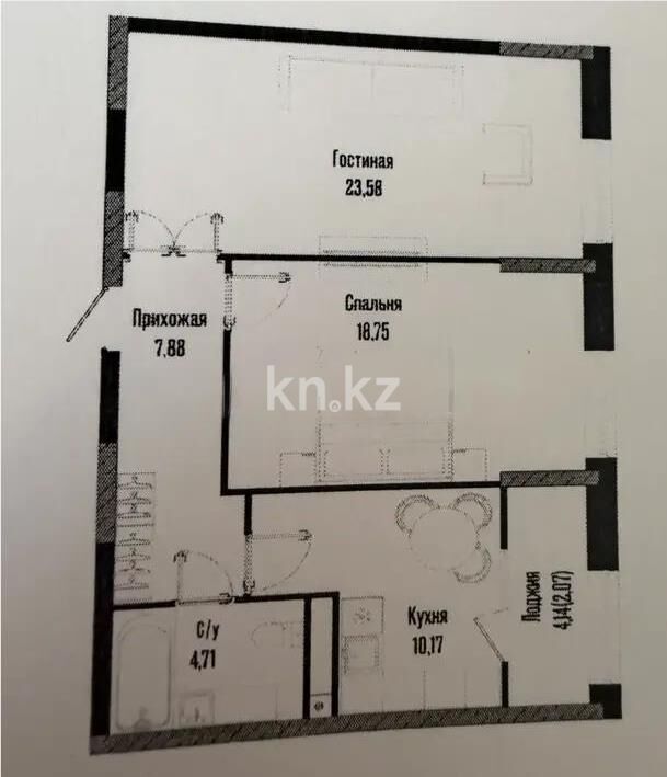 Продажа 2-комнатной квартиры, 67.16 м² - Продажа двухкомнатных квартир в р-не Есиль Астаны - страница 47 фото 1 из 2