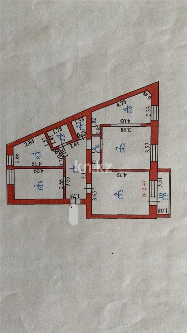 Продажа 4-комнатной квартиры, 77 м² - Продажа четырехкомнатных квартир в кирпичном доме в Казахстане - страница 20 фото 17 из 17