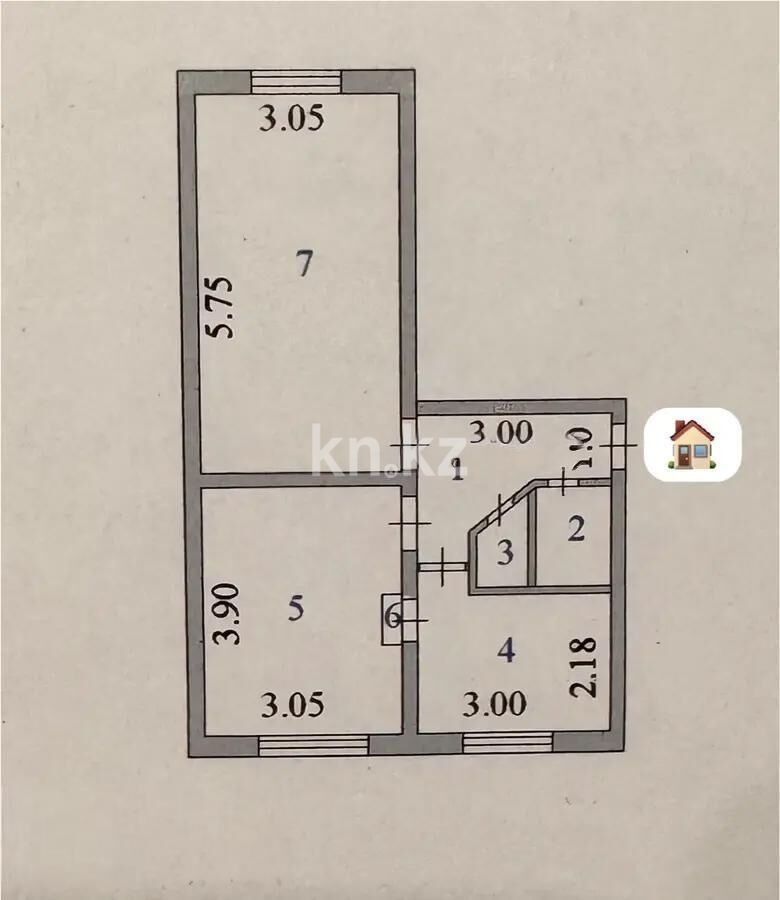 Продажа 1-комнатной квартиры, 44 м² - Продажа однокомнатных квартир в р-не Сарыарка Астаны - страница 11 фото 4 из 4