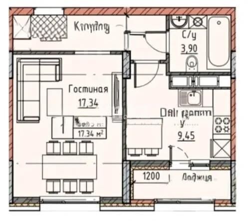 Продажа 1-комнатной квартиры, 39 м² - Продажа однокомнатных квартир в р-не Есиль Астаны - страница 32 фото 1 из 1