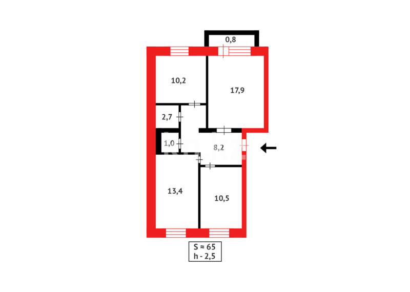 Продажа 3-комнатной квартиры, 65 м² - Недвижимость в Темиртау - страница 25 фото 14 из 14