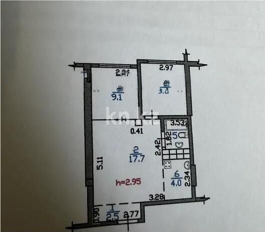 Продажа 3-комнатной квартиры, 47.8 м² - Продажа трехкомнатных квартир в Бостандыкском р-не Алматы - страница 10 фото 6 из 6