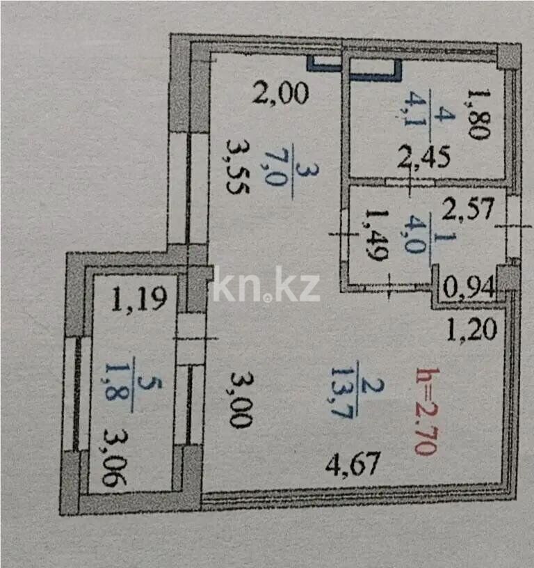 Продажа 1-комнатной квартиры, 31 м² - Продажа квартир в монолитно-каркасном доме в Казахстане - страница 72 фото 3 из 3