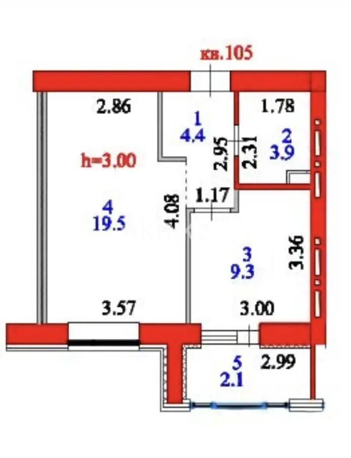Продажа 1-комнатной квартиры, 39.3 м² - Продажа недвижимости в Казахстане - страница 4 фото 1 из 1