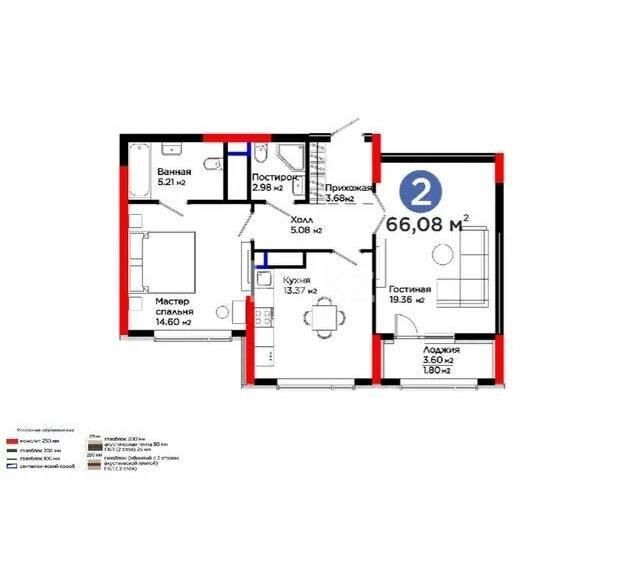 Продажа 2-комнатной квартиры, 66.7 м² - Продажа двухкомнатных квартир в р-не Нура Астаны - страница 58 фото 1 из 1
