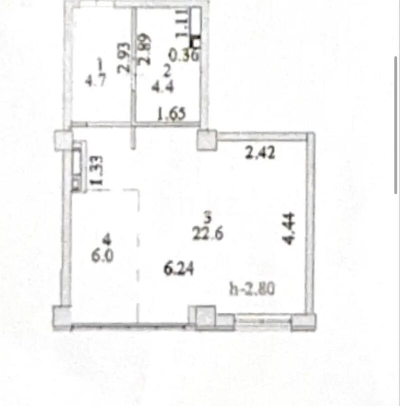 Продажа 1-комнатной квартиры, 39 м² - Продажа однокомнатных квартир в блочном доме в Казахстане - страница 3 фото 5 из 5