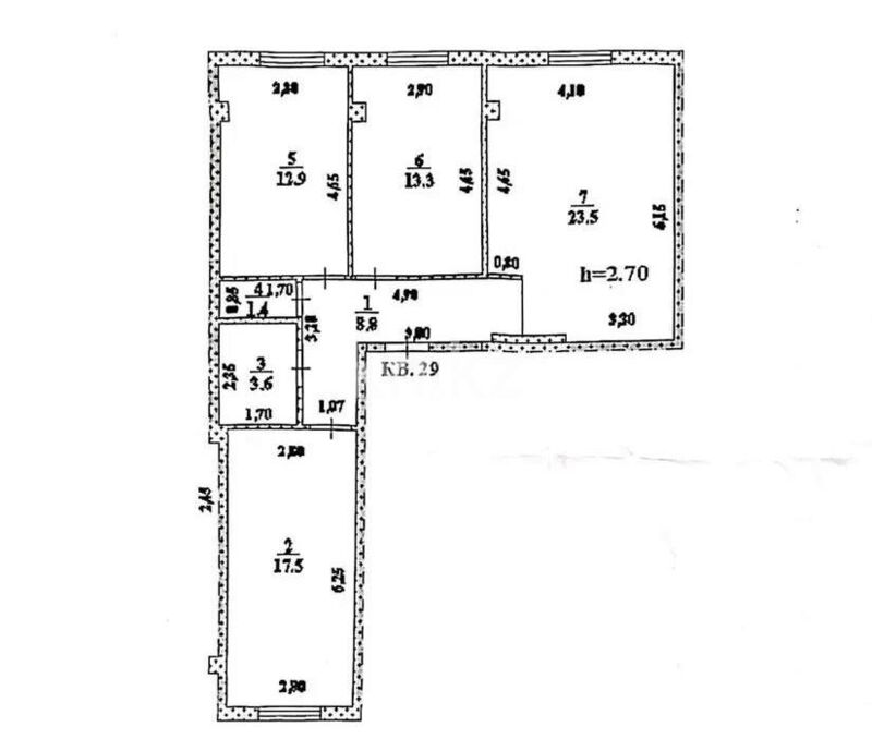 Продажа 3-комнатной квартиры, 81 м² - Продажа  трехкомнатных квартир в новостройках Алматы фото 4 из 4