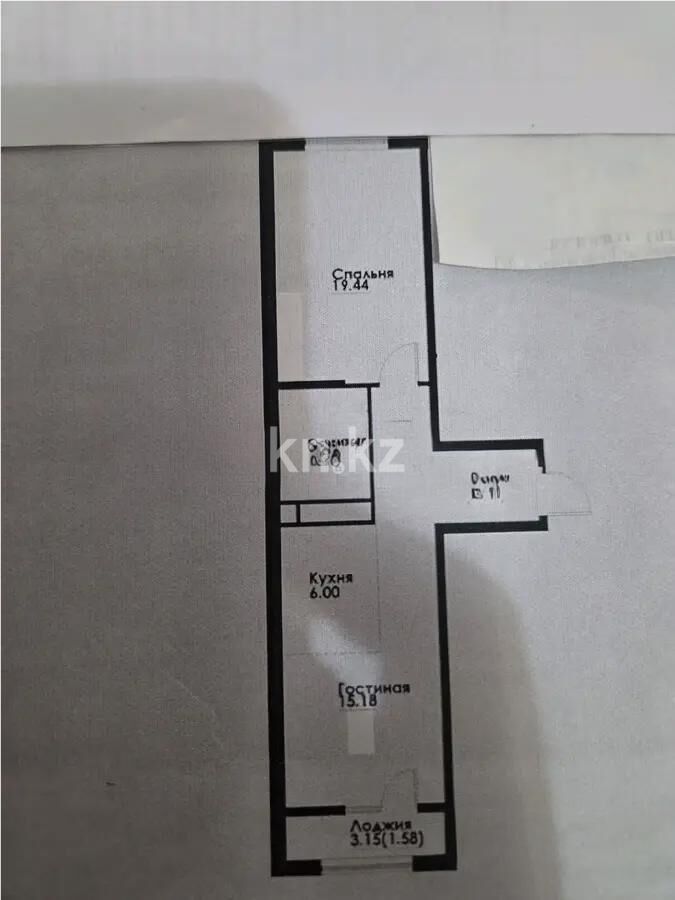 Продажа 2-комнатной квартиры, 55.4 м² - Продажа квартир в монолитно-каркасном доме в Казахстане - страница 14 фото 1 из 1