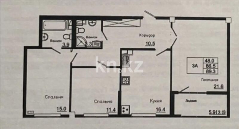 Продажа 3-комнатной квартиры, 90 м² - Продажа трехкомнатных квартир в Ауэзовском р-не Алматы - страница 19 фото 1 из 2