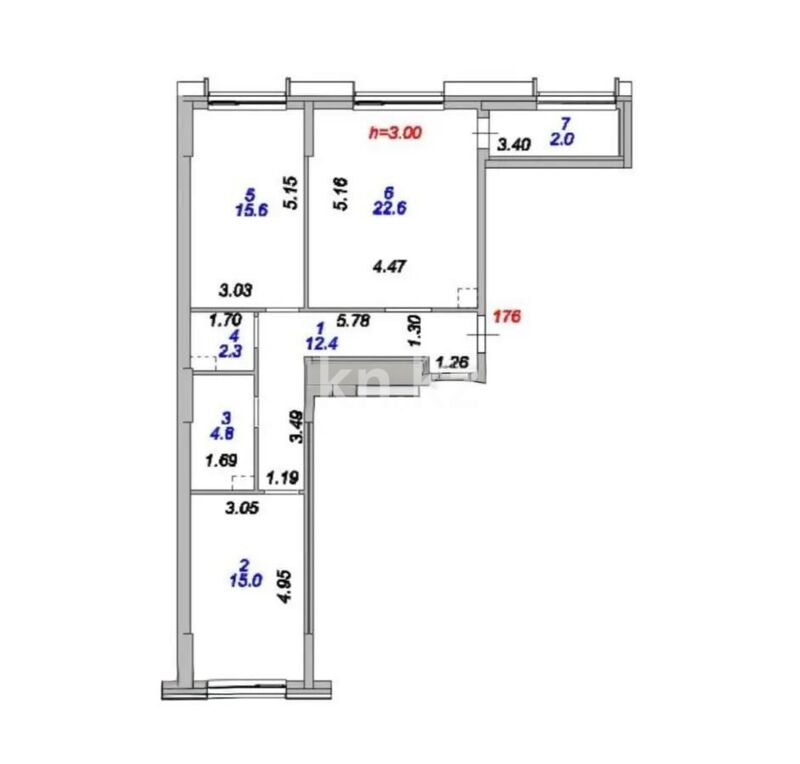 Продажа 3-комнатной квартиры, 74.5 м² - Продажа трехкомнатных квартир в кирпичном доме в Казахстане - страница 90 фото 2 из 2