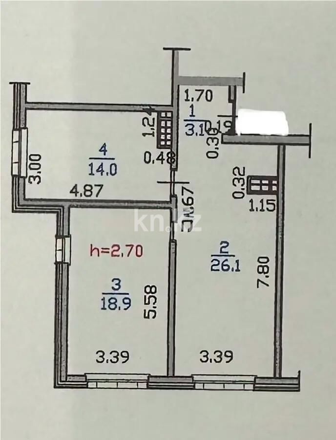 Продажа 2-комнатной квартиры, 63 м² - Продажа двухкомнатных квартир в Медеуском р-не Алматы - страница 11 фото 5 из 5