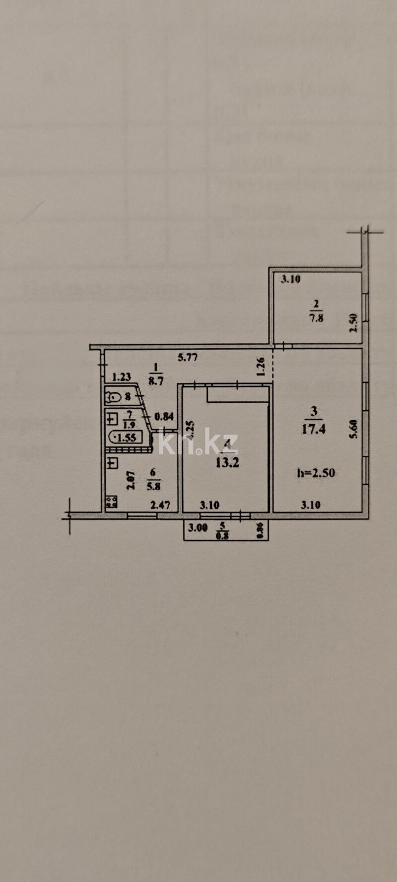 Продажа 3-комнатной квартиры, 56.5 м² - Продажа квартир в Казахстане - страница 104 фото 9 из 10