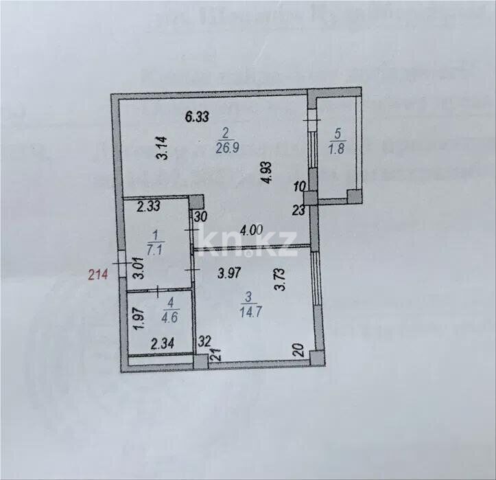 Продажа 1-комнатной квартиры, 55 м² - Продажа однокомнатных квартир в Астане - страница 27 фото 6 из 6