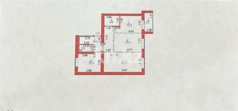 Продажа 3-комнатной квартиры, 83.5 м² - Продажа трехкомнатных квартир в кирпичном доме в Казахстане - страница 5 фото 8 из 8