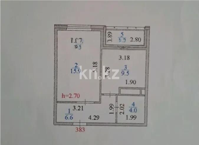 Продажа 1-комнатной квартиры, 38 м² - Продажа однокомнатных квартир в р-не Есиль Астаны - страница 13 фото 5 из 5
