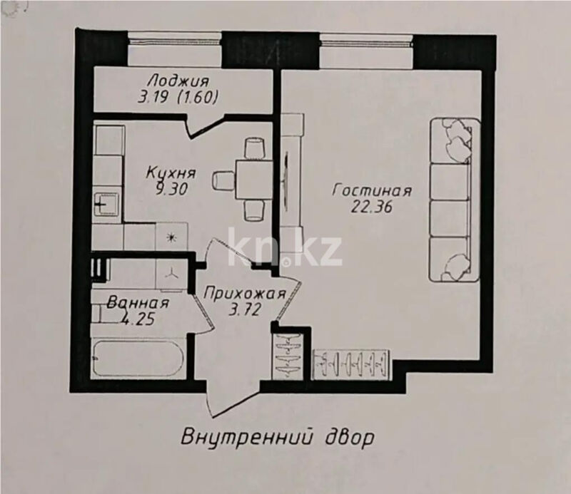 Продажа 2-комнатной квартиры, 41 м² - Продажа квартир в Казахстане - страница 11 фото 1 из 1
