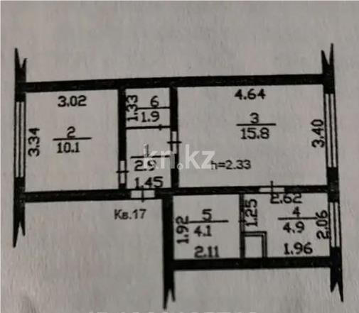 Продажа 2-комнатной квартиры, 39 м² - Продажа двухкомнатных квартир в кирпичном доме в Алматы - страница 16 фото 5 из 5