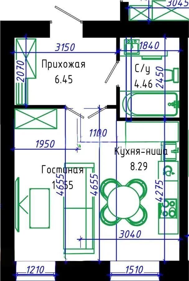 Продажа 1-комнатной квартиры, 33.3 м² - Продажа однокомнатных квартир от собственников в Астане - страница 47 фото 4 из 4