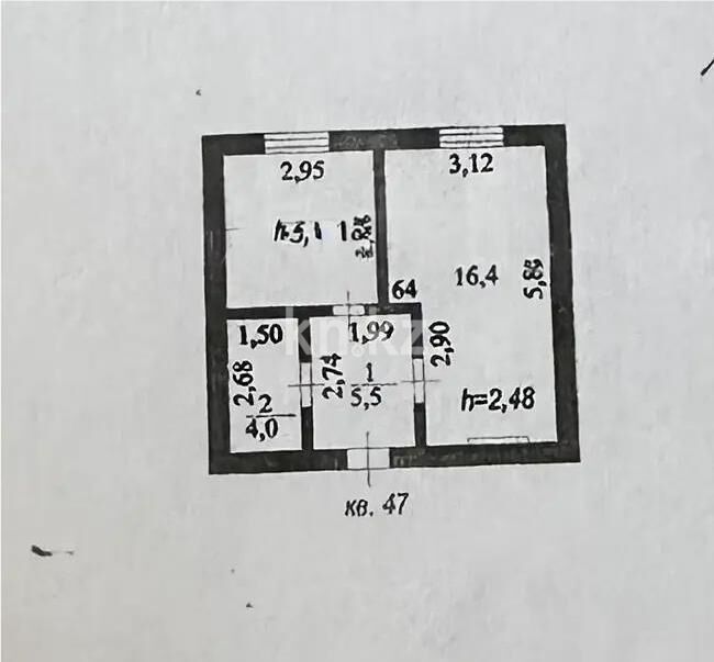 Продажа 1-комнатной квартиры, 47 м² - Продажа квартир в Астане - страница 51 фото 4 из 4
