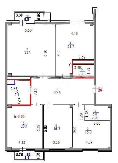 Продажа 4-комнатной квартиры, 150.6 м² - Продажа квартир в блочном доме в Астане - страница 9 фото 6 из 6