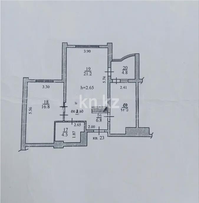 Продажа 2-комнатной квартиры, 65 м² - Продажа двухкомнатных квартир в монолитно-каркасном доме в Алматы - страница 72 фото 3 из 3