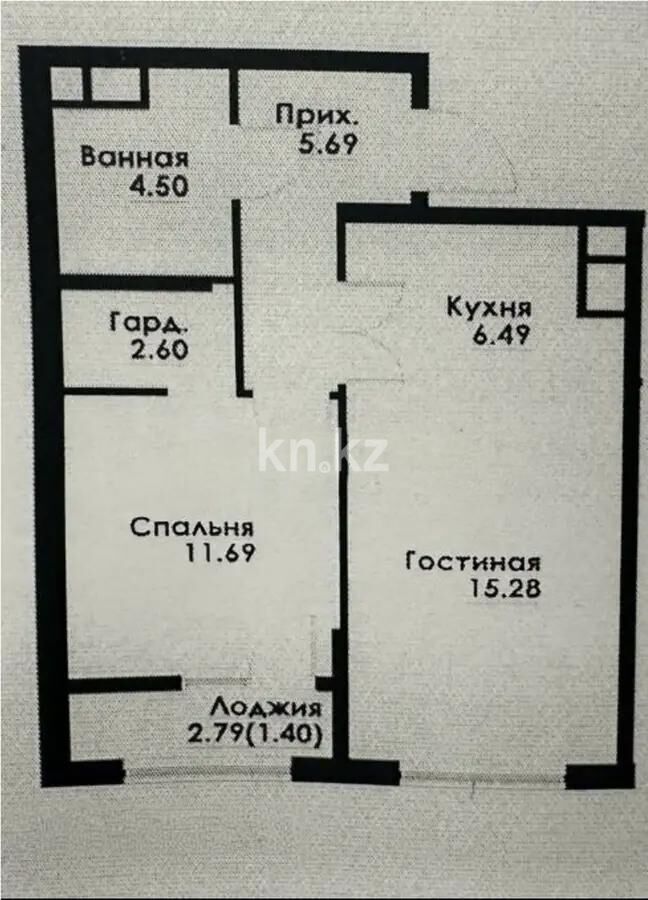 Продажа 2-комнатной квартиры, 47.65 м² - Продажа двухкомнатных квартир в Алмалинском р-не Алматы - страница 22 фото 1 из 1
