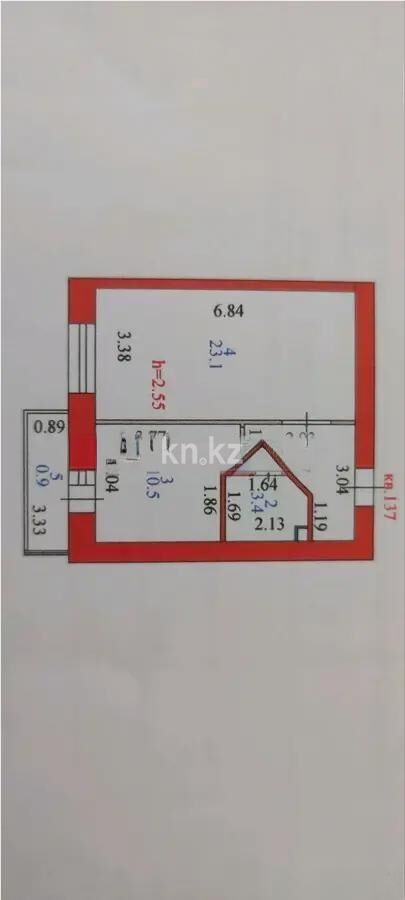 Продажа 1-комнатной квартиры, 44 м² - Продажа однокомнатных квартир в р-не Алматы Астаны - страница 16 фото 3 из 3