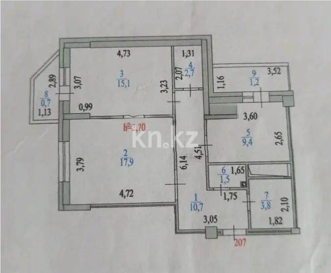 Продажа 2-комнатной квартиры, 63 м² - Продажа двухкомнатных квартир в р-не Алматы Астаны - страница 21 фото 4 из 4