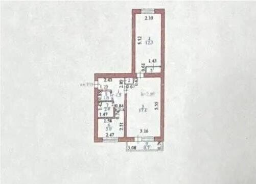 Продажа 2-комнатной квартиры, 43.7 м² - Продажа двухкомнатных квартир от собственников в Казахстане - страница 171 фото 6 из 6