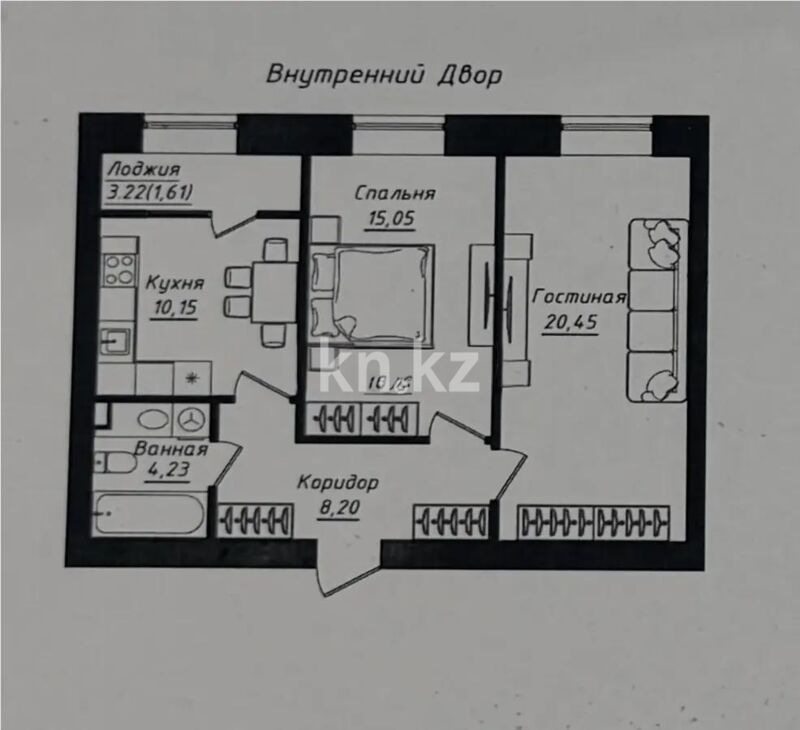 Продажа 2-комнатной квартиры, 60 м² - Продажа квартир в Казахстане - страница 34 фото 1 из 1