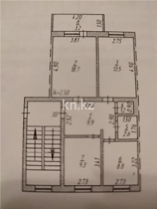 Продажа 3-комнатной квартиры, 70 м² - Продажа трехкомнатных квартир в блочном доме в Казахстане - страница 49 фото 8 из 8