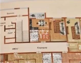 Продажа 1-комнатной квартиры, 39.96 м² - Продажа однокомнатных квартир в р-не Сарайшык Астаны - страница 23 фото 1 из 1