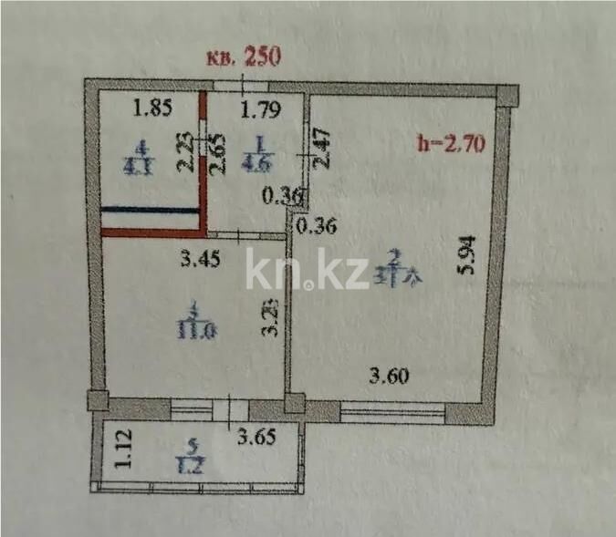 Продажа 1-комнатной квартиры, 41.3 м² - Продажа однокомнатных квартир в р-не Сарайшык Астаны - страница 24 фото 2 из 2