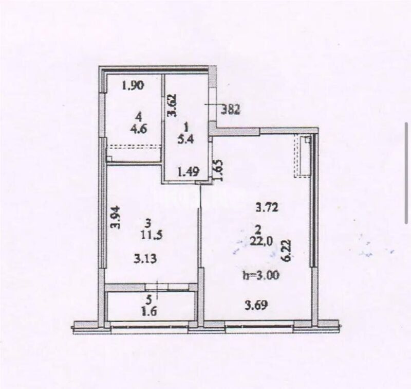 Продажа 1-комнатной квартиры, 45.1 м² - Продажа однокомнатных квартир в р-не Нура Астаны фото 3 из 3