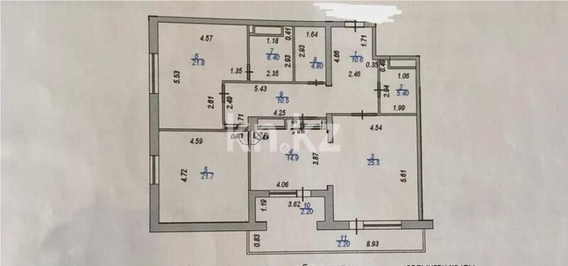 Продажа 3-комнатной квартиры, 126 м² - Продажа квартир в кирпичном доме в Астане - страница 4 фото 8 из 8