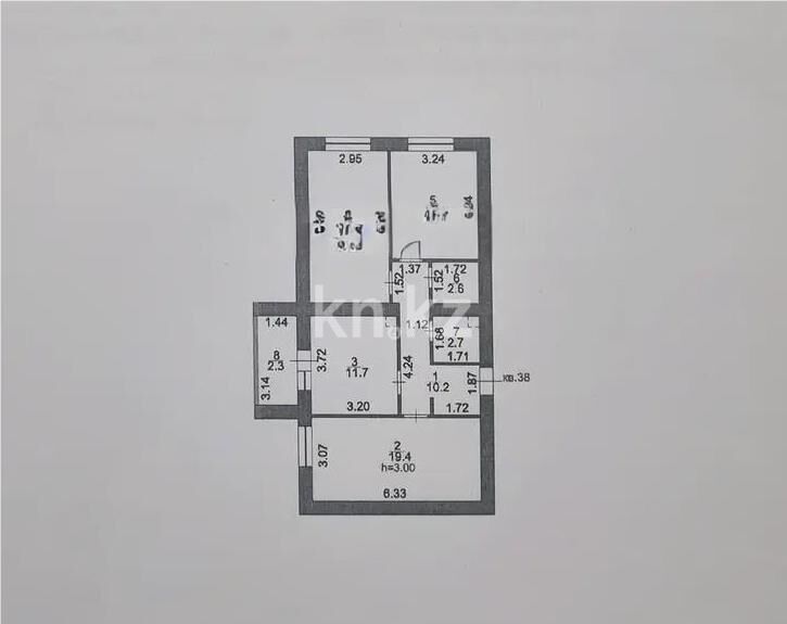 Продажа 3-комнатной квартиры, 79 м² - Продажа квартир в кирпичном доме в Астане - страница 203 фото 3 из 3