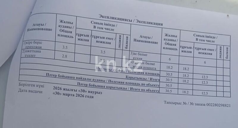 Продажа 1-комнатной квартиры, 31 м² - Продажа однокомнатных квартир в панельном доме в Казахстане - страница 37 фото 12 из 13