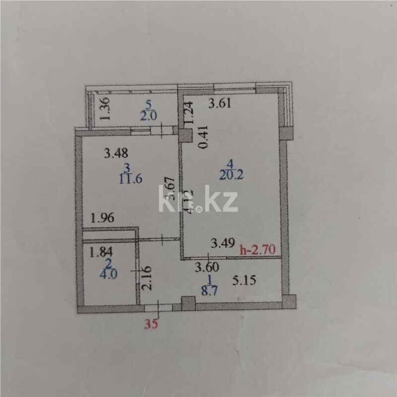 Продажа 1-комнатной квартиры, 46.5 м² - Продажа квартир в монолитно-каркасном доме в Астане фото 12 из 12
