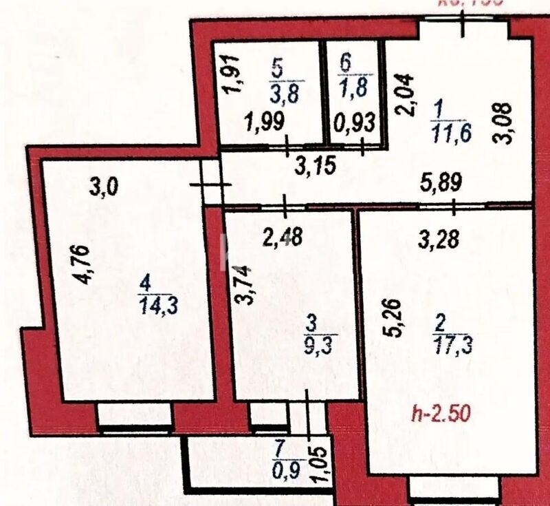 Продажа 2-комнатной квартиры, 59 м² - Продажа двухкомнатных квартир в р-не Сарайшык Астаны - страница 26 фото 6 из 6