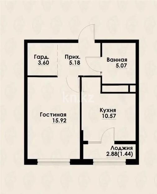 Продажа 1-комнатной квартиры, 42 м² - Продажа квартир от собственников в Алматы - страница 50 фото 1 из 1