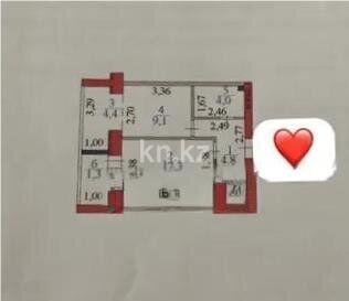 Продажа 1-комнатной квартиры, 41 м² - Продажа квартир в кирпичном доме в Казахстане - страница 46 фото 1 из 1