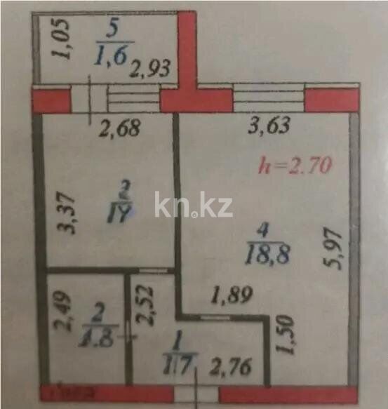 Продажа 1-комнатной квартиры, 39 м² - Продажа однокомнатных квартир в Астане - страница 13 фото 4 из 4
