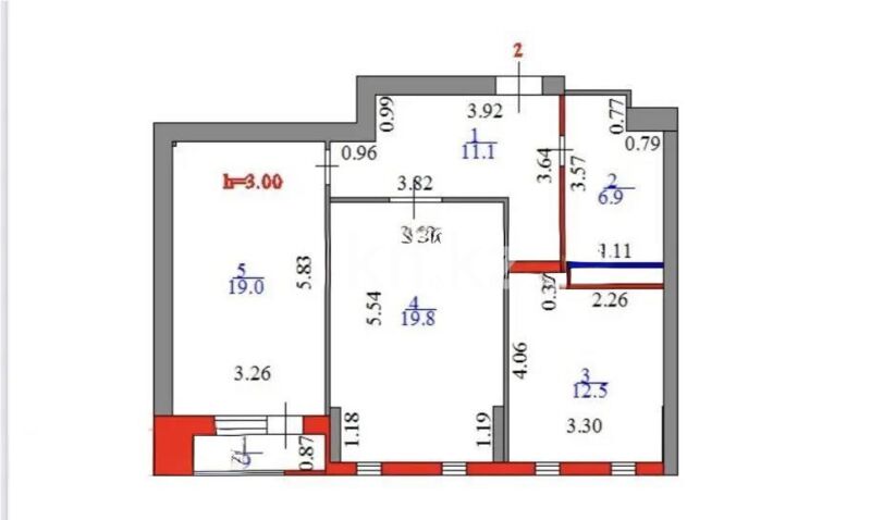 Продажа 2-комнатной квартиры, 70.2 м² - Продажа двухкомнатных квартир в монолитно-каркасном доме в Астане - страница 3 фото 6 из 6