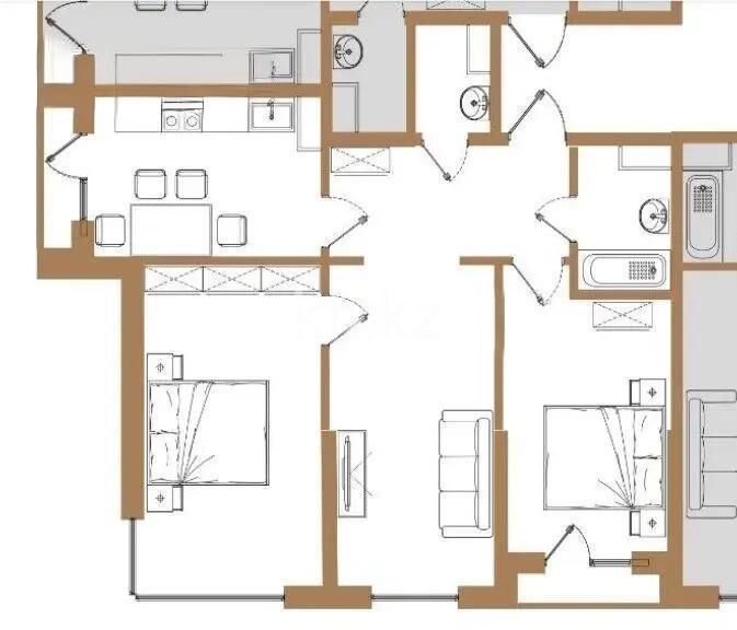 Продажа 3-комнатной квартиры, 73.91 м² - Продажа трехкомнатных квартир в Турксибском р-не Алматы - страница 6 фото 1 из 1