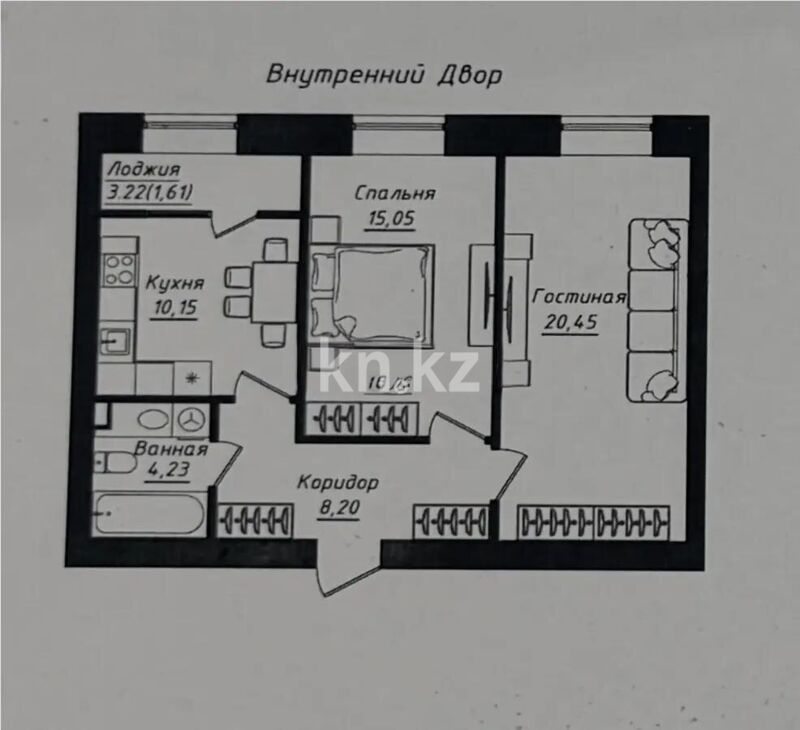 Продажа 2-комнатной квартиры, 60 м² - Продажа квартир в кирпичном доме в Казахстане - страница 66 фото 1 из 1